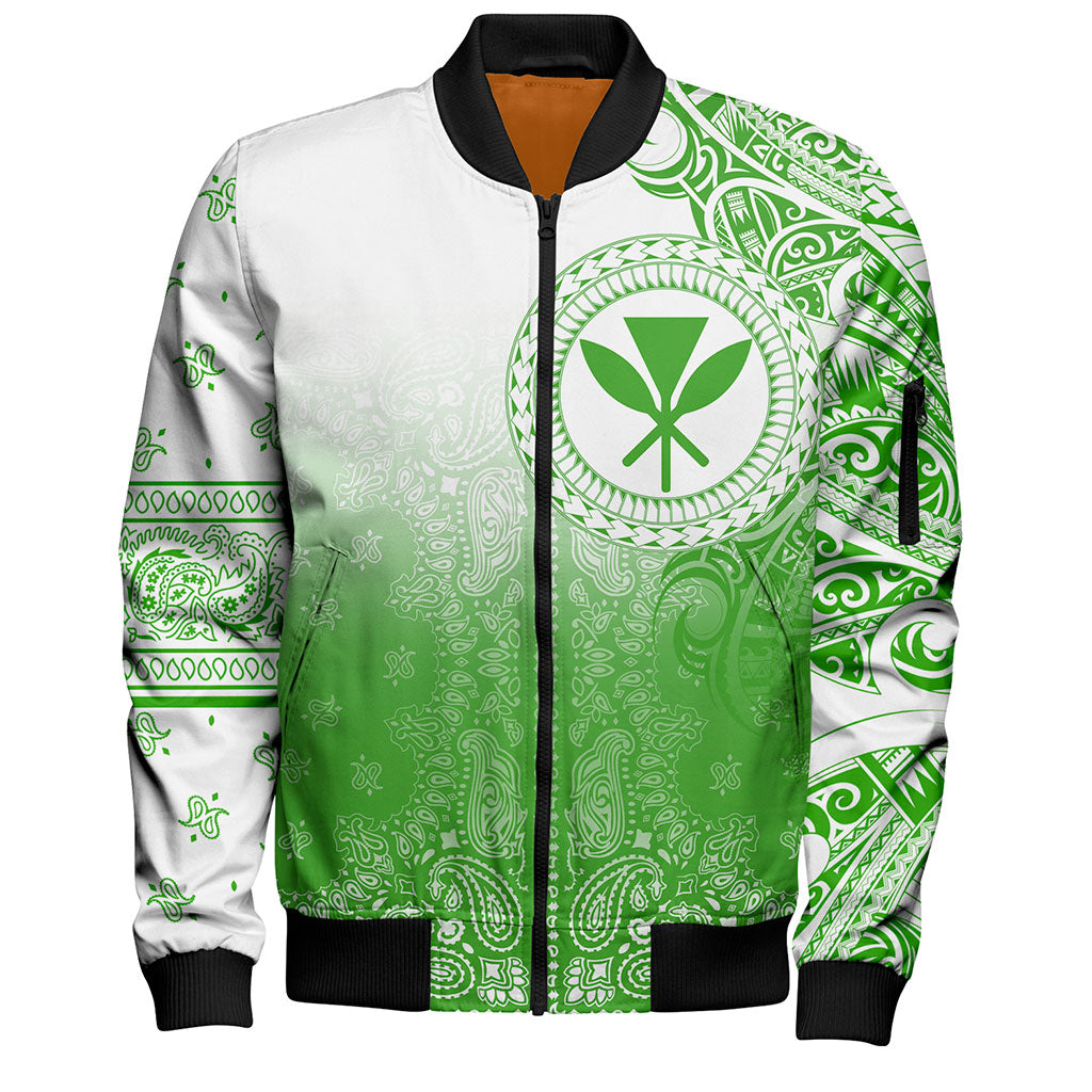 Hawaii Bomber Jacket Kanaka Paisley Style