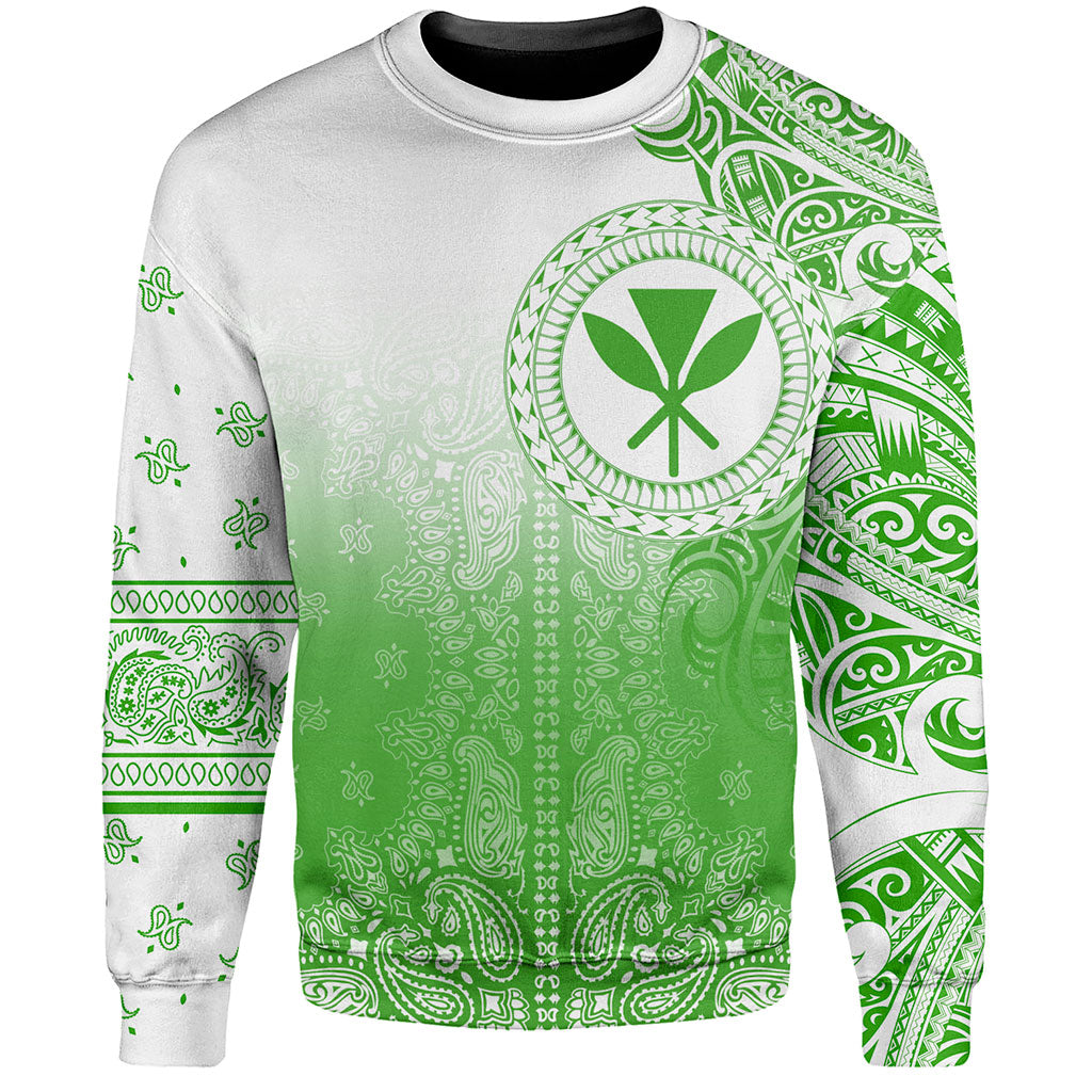 Hawaii Sweatshirt Custom Kanaka Paisley Style