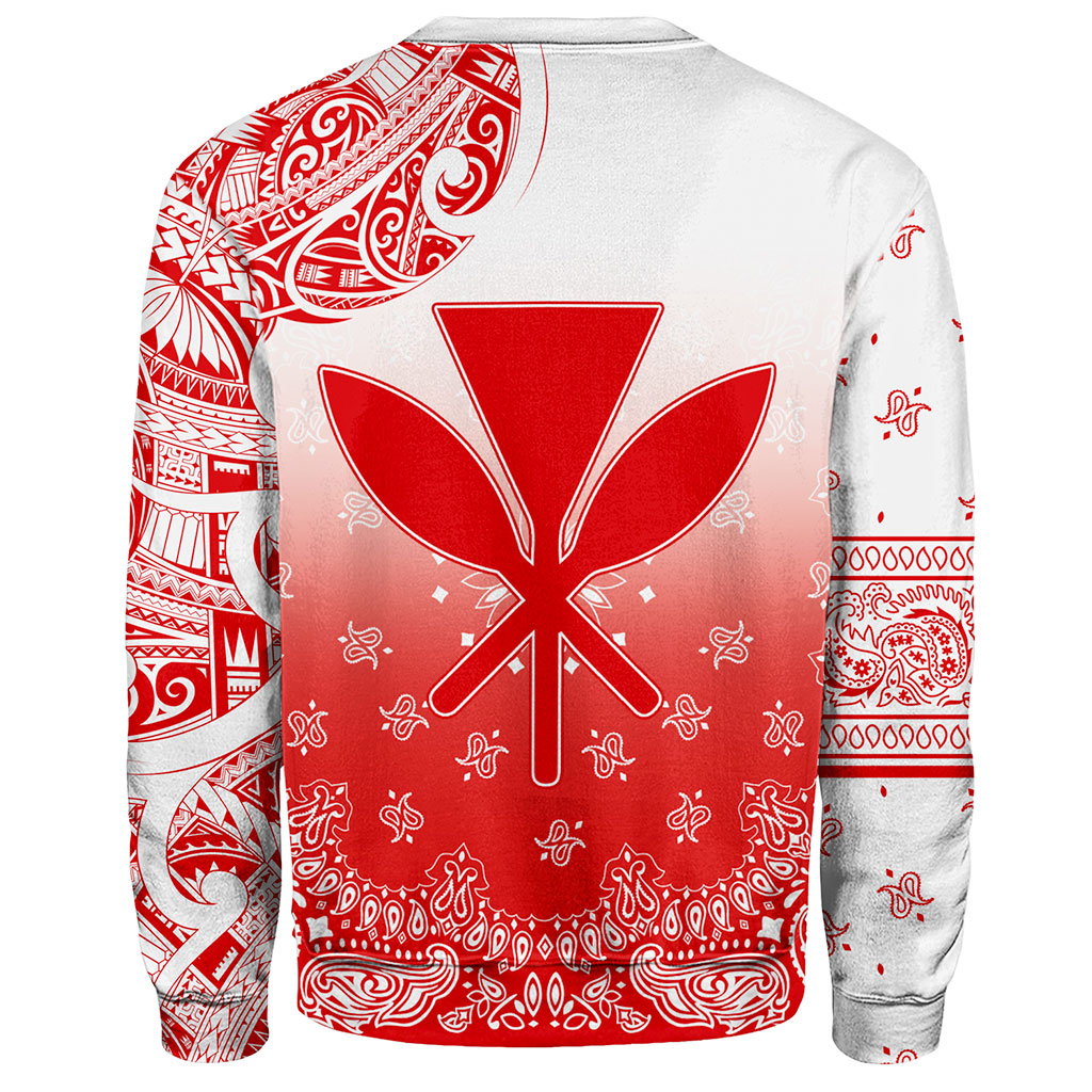 Hawaii Sweatshirt Custom Kanaka Paisley Style