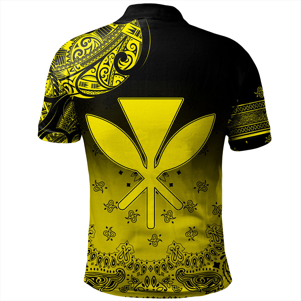 Hawaii Polo Shirt Custom Kanaka Paisley Style
