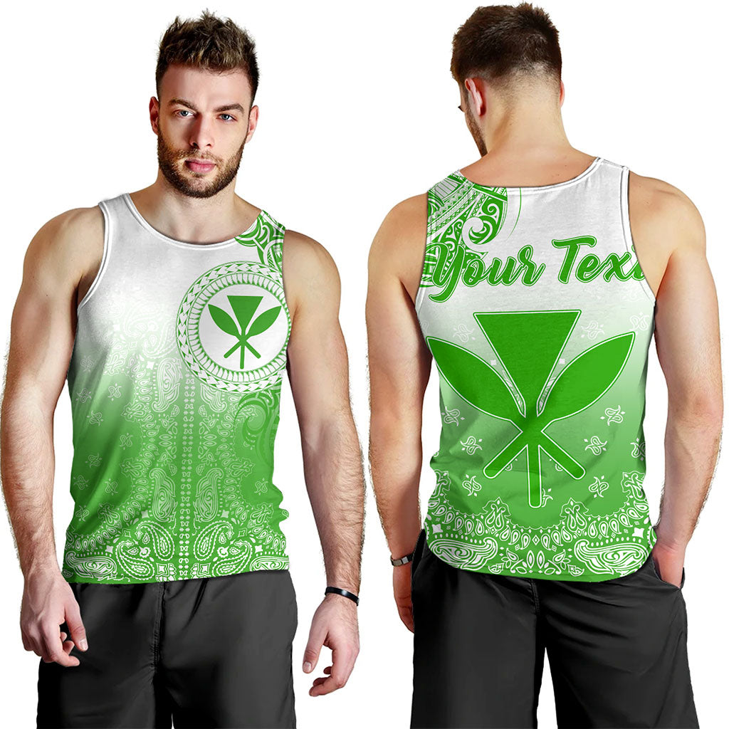 Hawaii Tank Top Custom Kanaka Paisley Style
