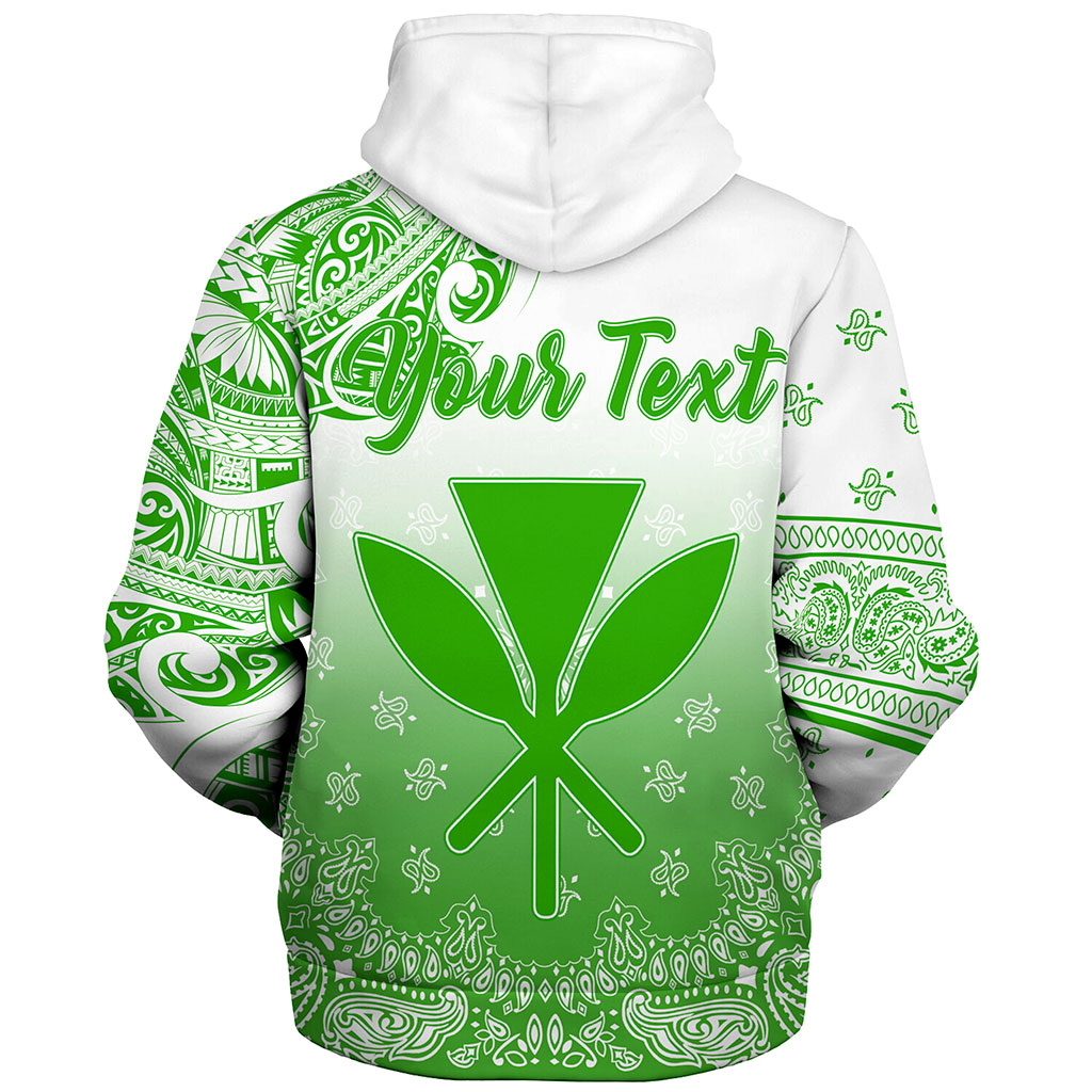 Hawaii Sherpa Hoodie Custom Kanaka Paisley Style