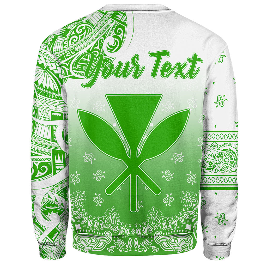 Hawaii Sweatshirt Custom Kanaka Paisley Style