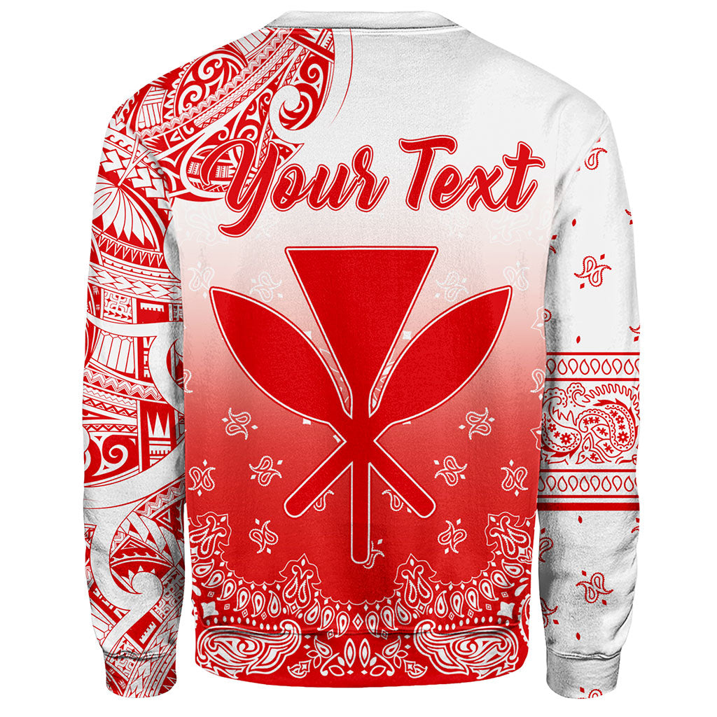 Hawaii Sweatshirt Custom Kanaka Paisley Style