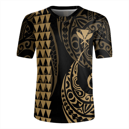 Hawaii Rugby Jersey Kanaka Kakau Style Ver.1