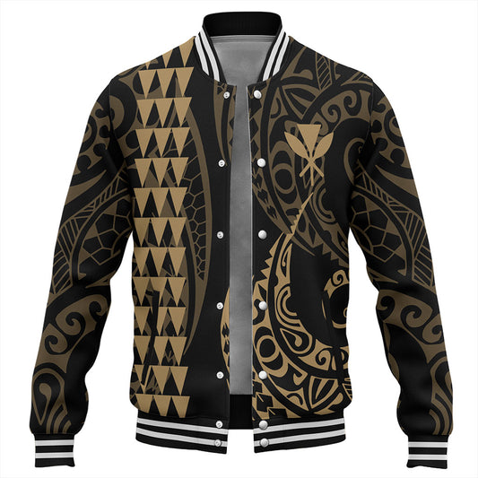 Hawaii Baseball Jacket Kanaka Kakau Style Ver.1