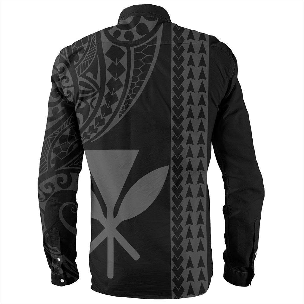 Hawaii Long Sleeve Shirt Kanaka Maoli Polynesian Tribal Simple Style