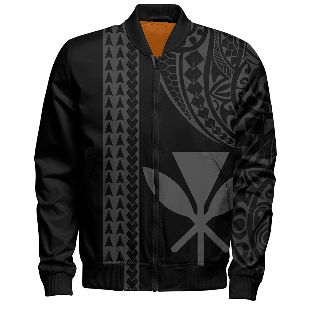 Hawaii Bomber Jacket Kanaka Maoli Polynesian Tribal Simple Style