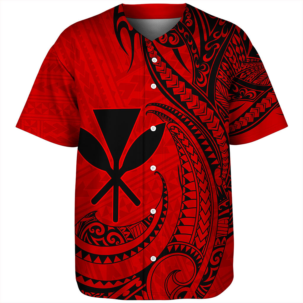 Hawaii Baseball Shirt Kanaka Tribal Polynesian Island