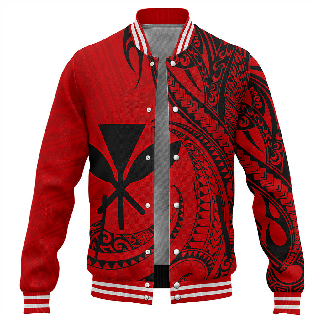 Hawaii Baseball Jacket Kanaka Tribal Polynesian Island
