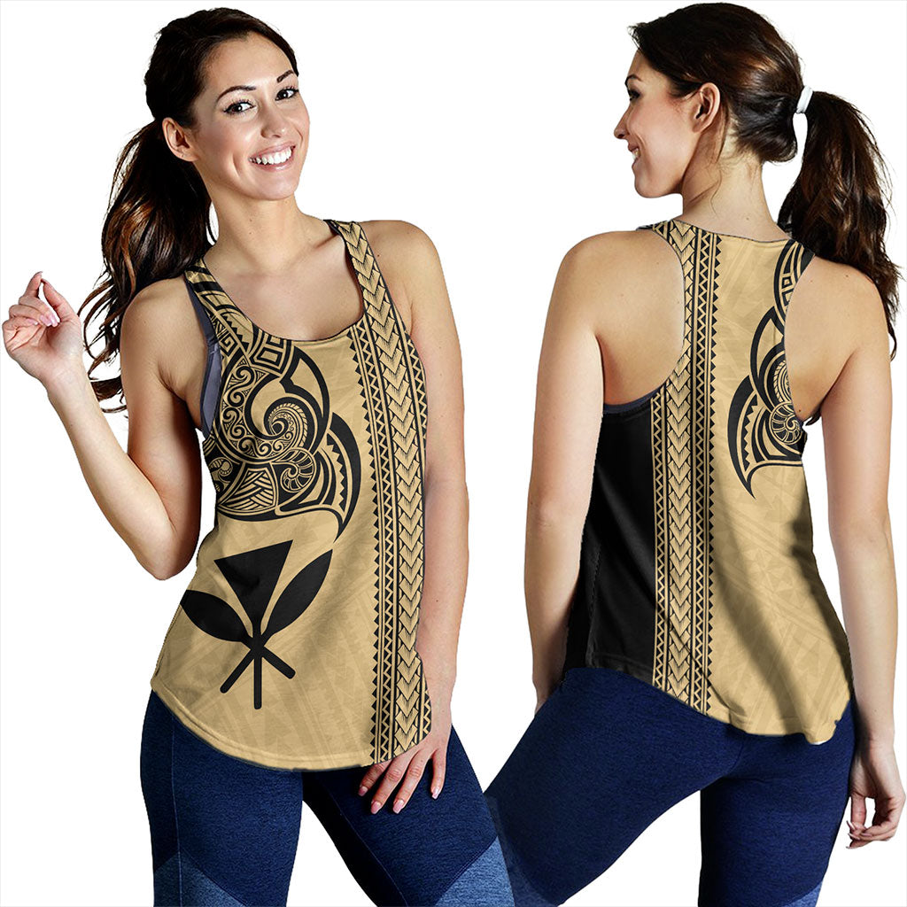 Hawaii Women Tank Kanaka Polynesia Tribal Tattoo