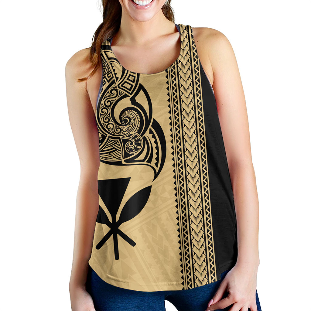 Hawaii Women Tank Kanaka Polynesia Tribal Tattoo