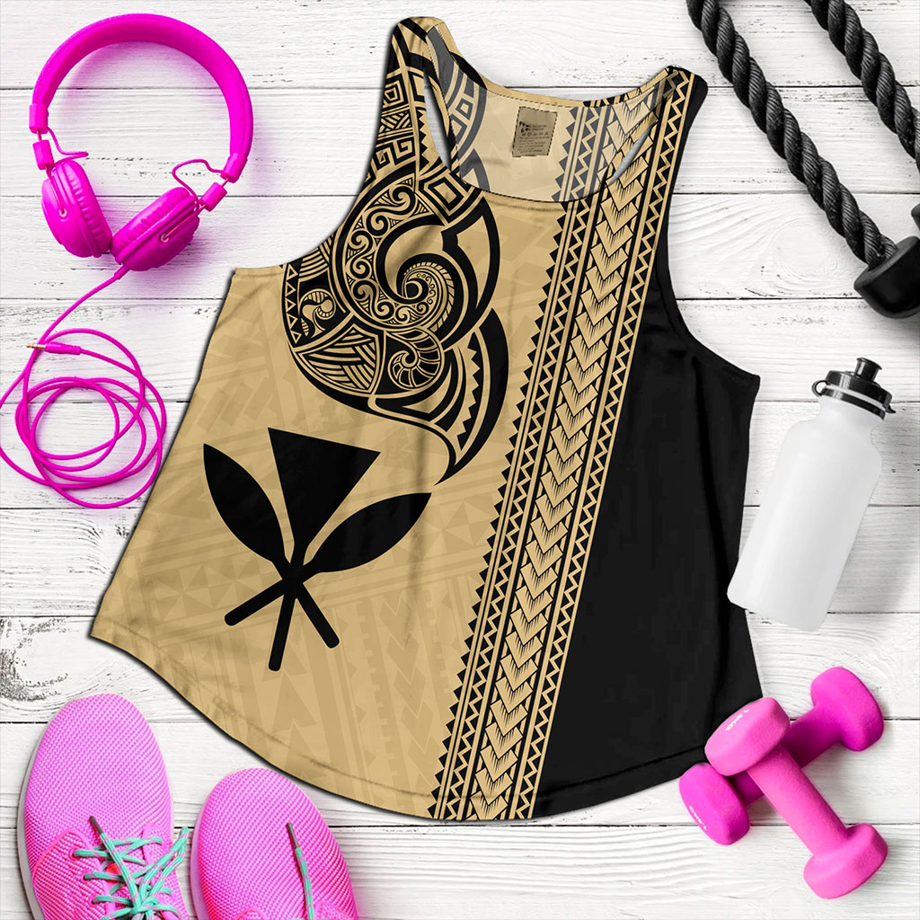 Hawaii Women Tank Kanaka Polynesia Tribal Tattoo