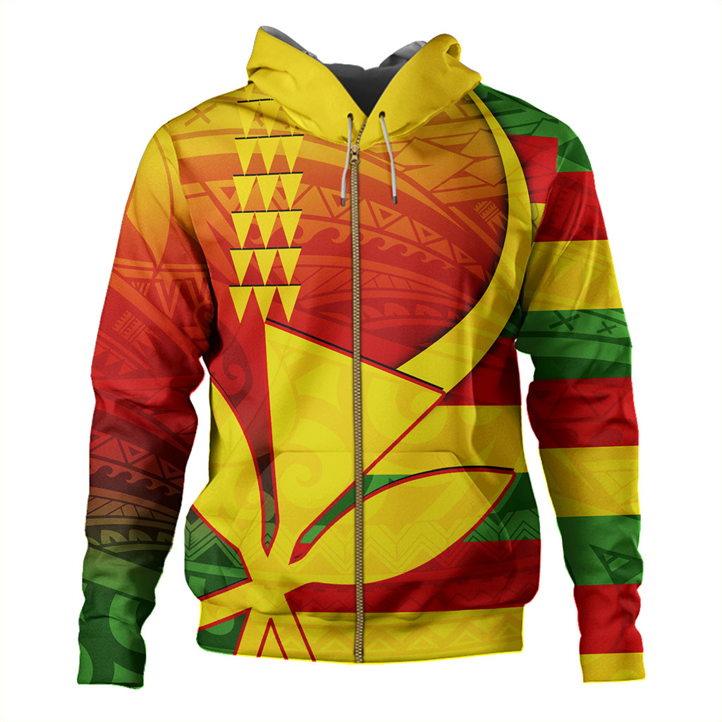 Hawaii Hoodie Kanaka Flag Tribal Polynesian