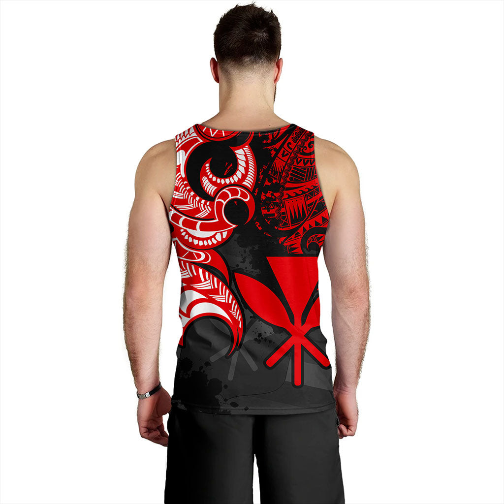 Hawaii Women Tank Kanaka Polynesian Tribal Print Pattern