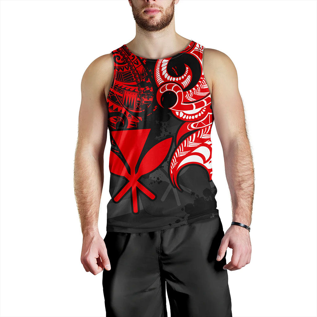 Hawaii Tank Top Kanaka Polynesian Tribal Print Pattern