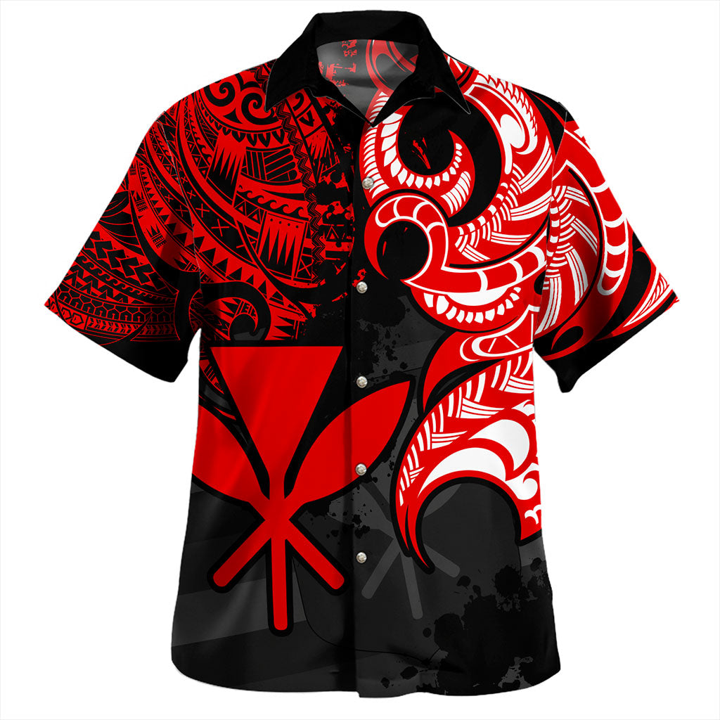 Hawaii Hawaiian Shirt Kanaka Polynesian Tribal Print Pattern