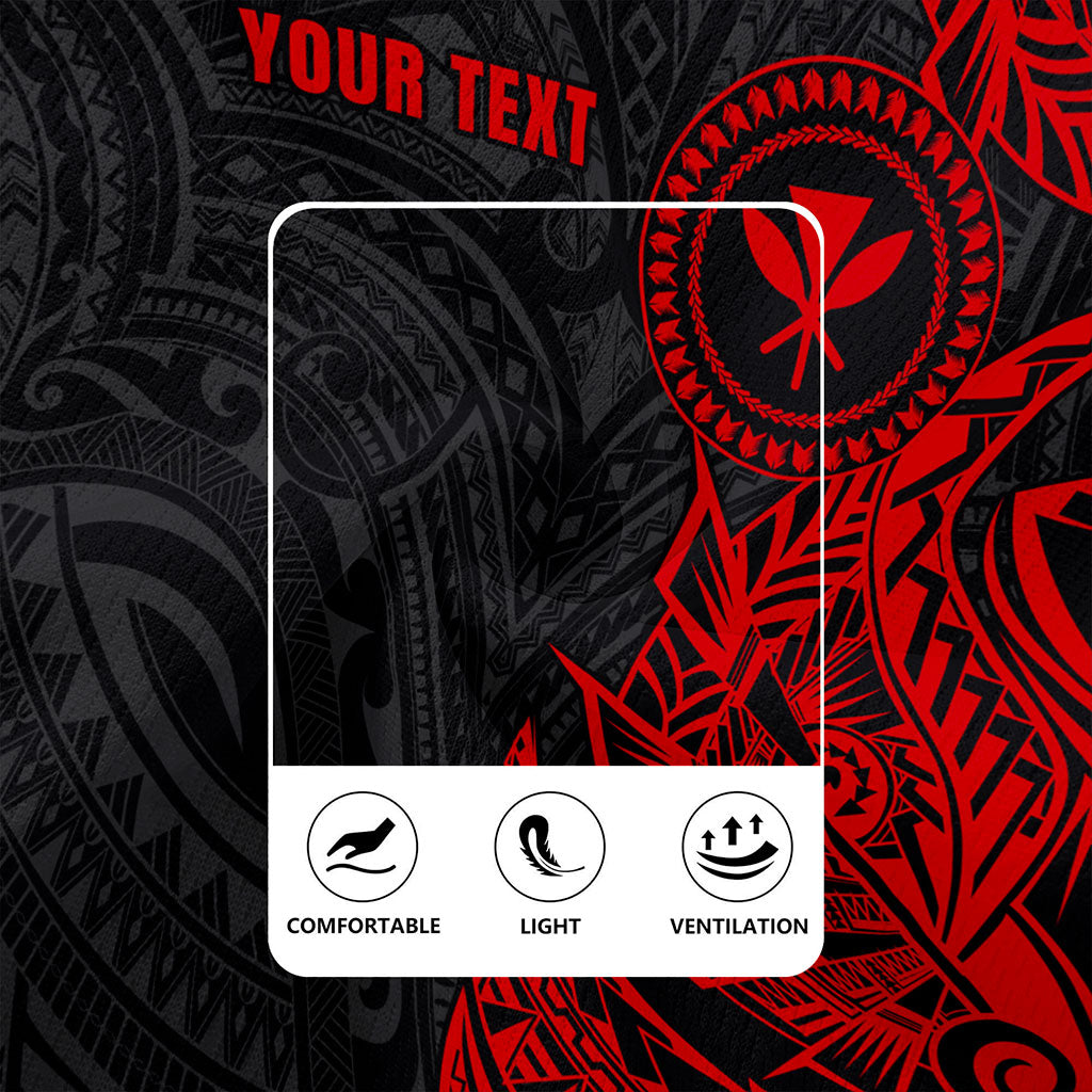 Hawaii Rugby Jersey Custom Kanaka Tribal Tattoo