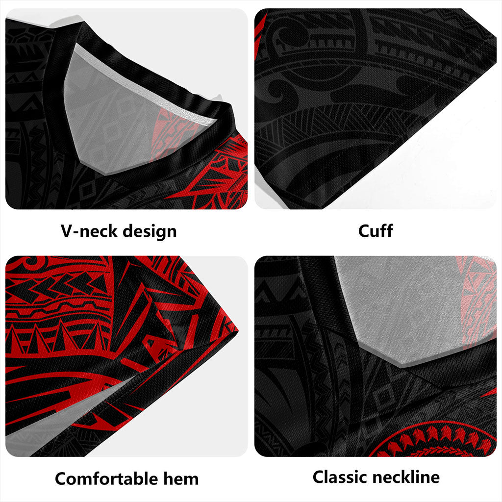 Hawaii Rugby Jersey Custom Kanaka Tribal Tattoo