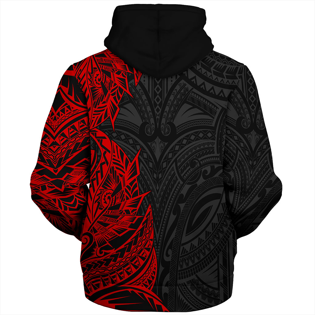 Hawaii Sherpa Hoodie Custom Kanaka Tribal Tattoo