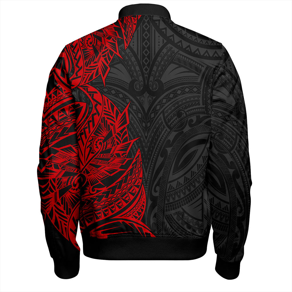 Hawaii Bomber Jacket Custom Kanaka Tribal Tattoo