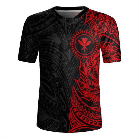 Hawaii Rugby Jersey Custom Kanaka Tribal Tattoo