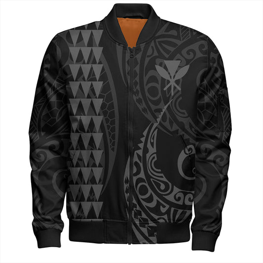 Hawaii Bomber Jacket Kanaka Kakau Style