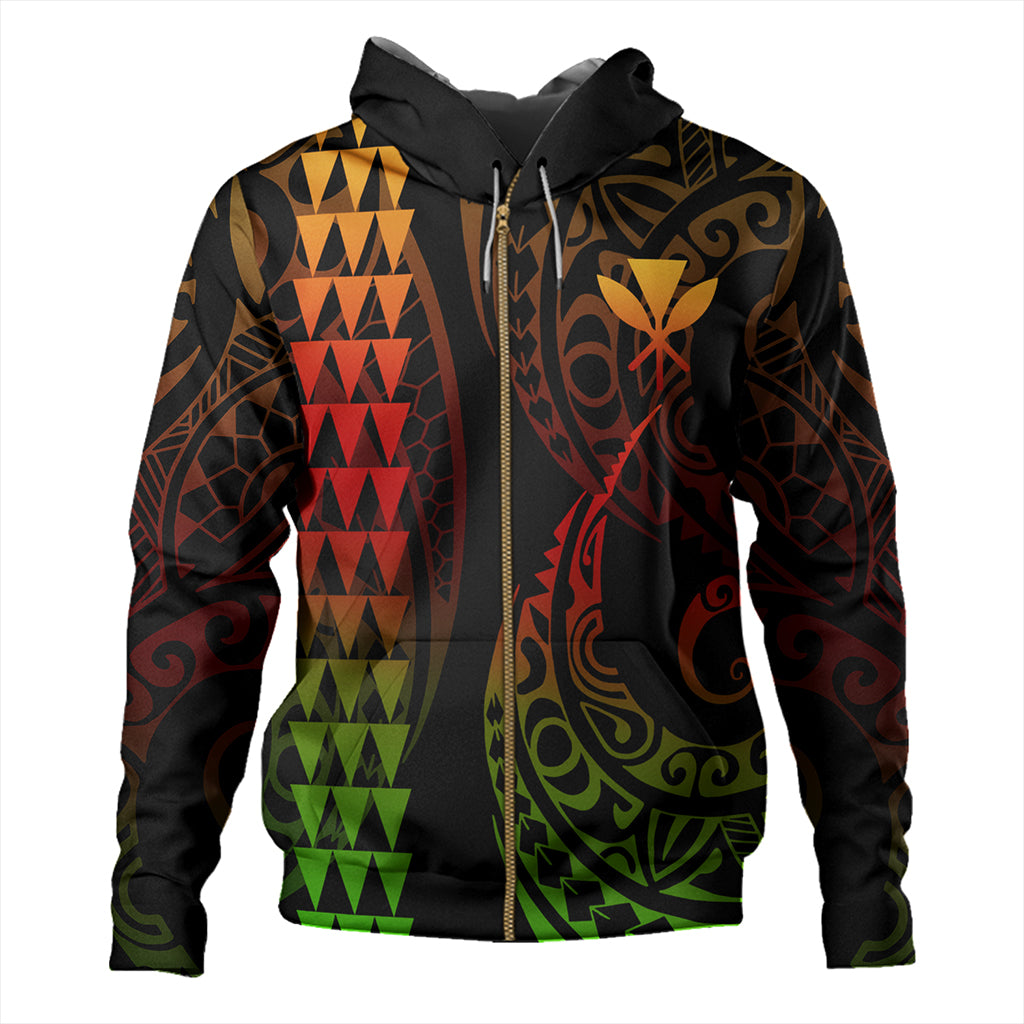 Hawaii Hoodie Kanaka Kakau Style