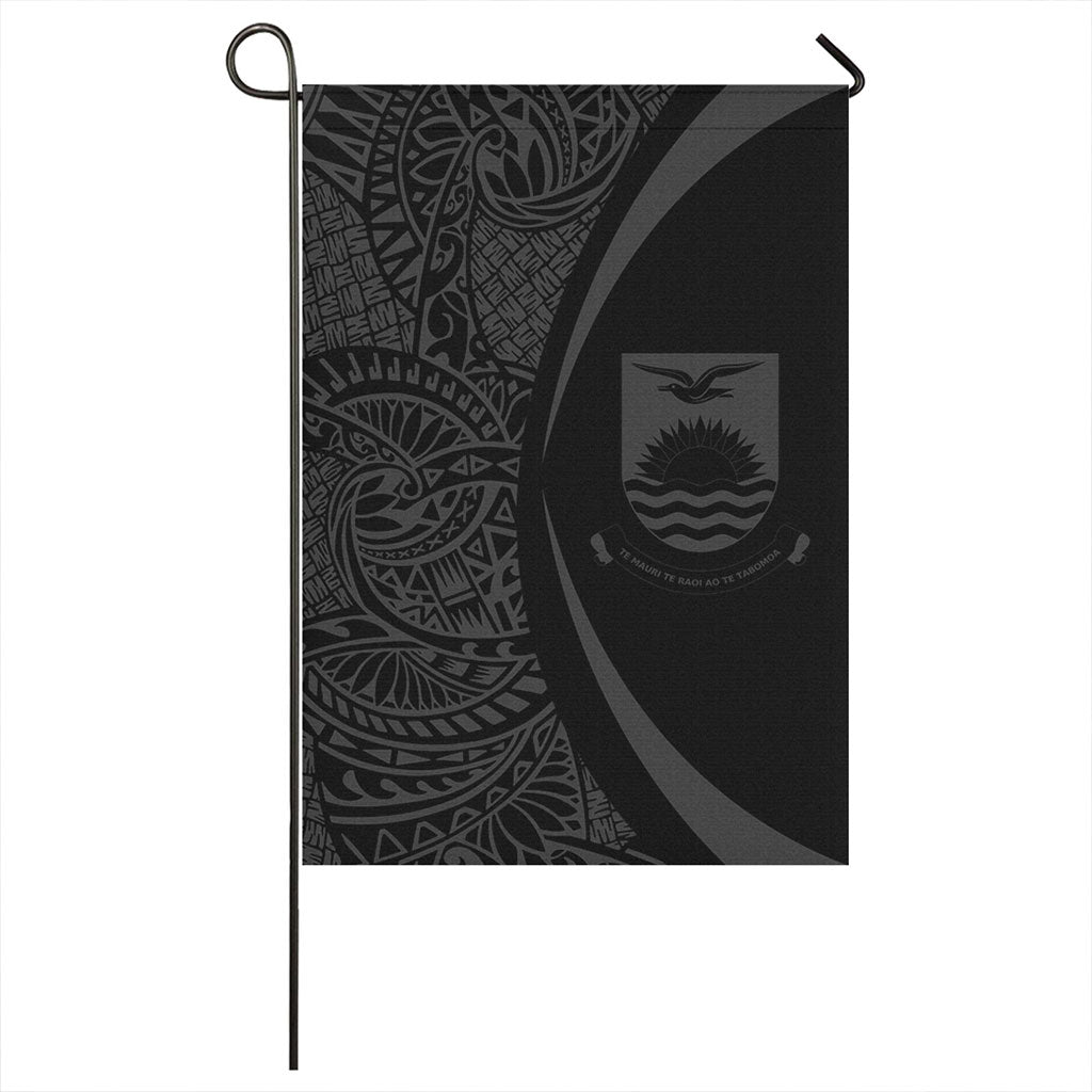 Kiribati Garden Flag Lauhala Circle Grey