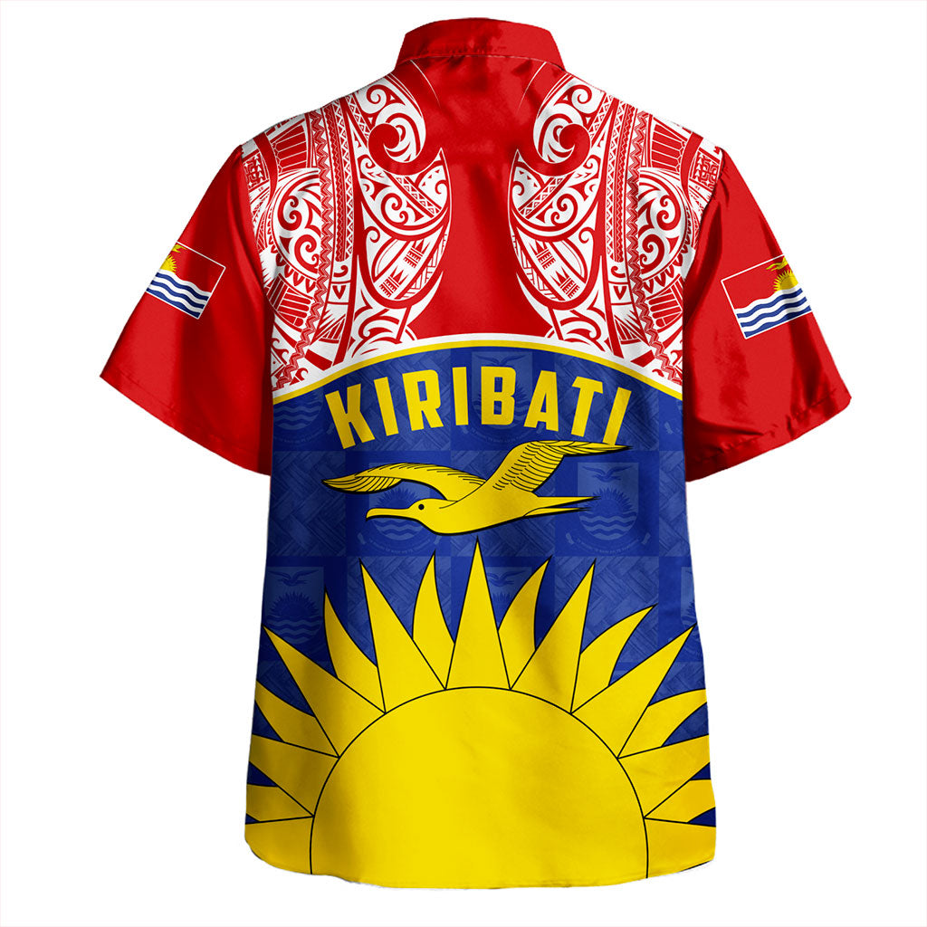 Kiribati Hawaiian Shirt Micronesia Flag And Coat Of Arms