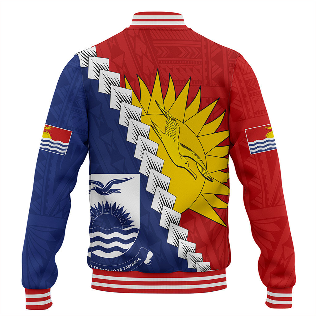 Kiribati Baseball Jacket Micronesia With Flag