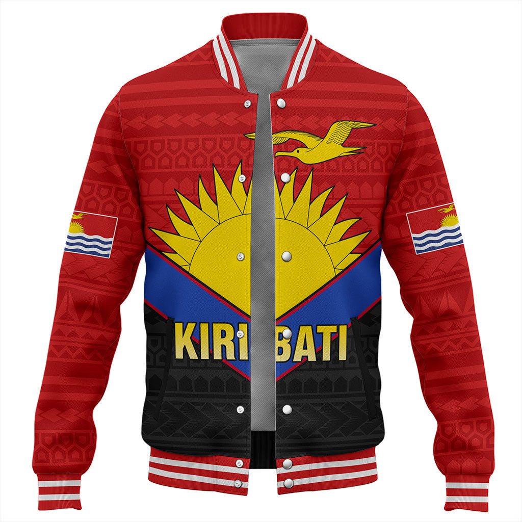 Kiribati Baseball Jacket Custom Sport Style Polynesian
