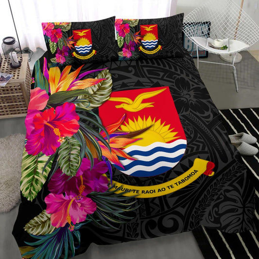 Kiribati Bedding Set - Polynesian Hibiscus Pattern