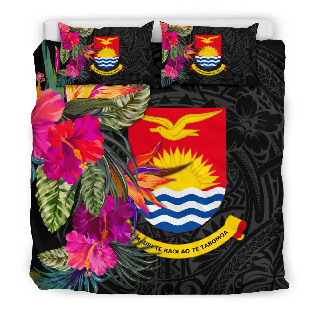 Kiribati Bedding Set - Polynesian Hibiscus Pattern