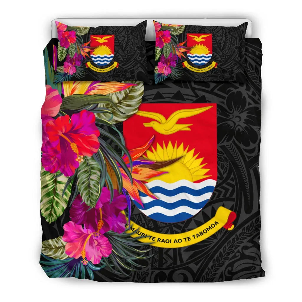 Kiribati Bedding Set - Polynesian Hibiscus Pattern