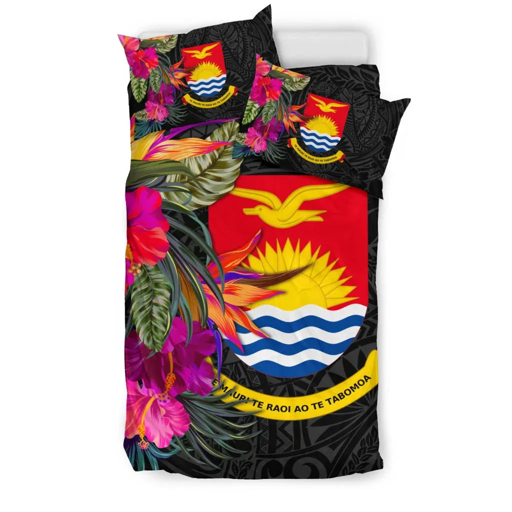 Kiribati Bedding Set - Polynesian Hibiscus Pattern