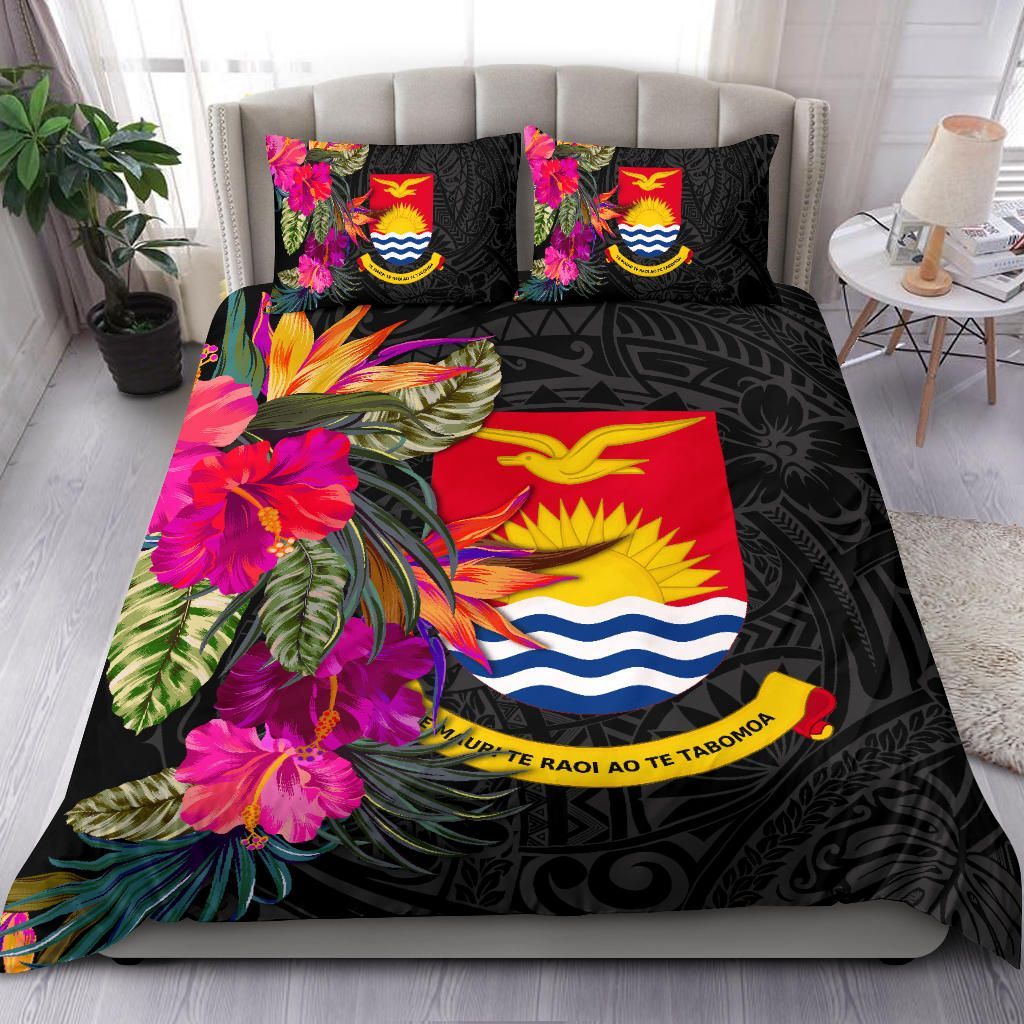 Kiribati Bedding Set - Polynesian Hibiscus Pattern