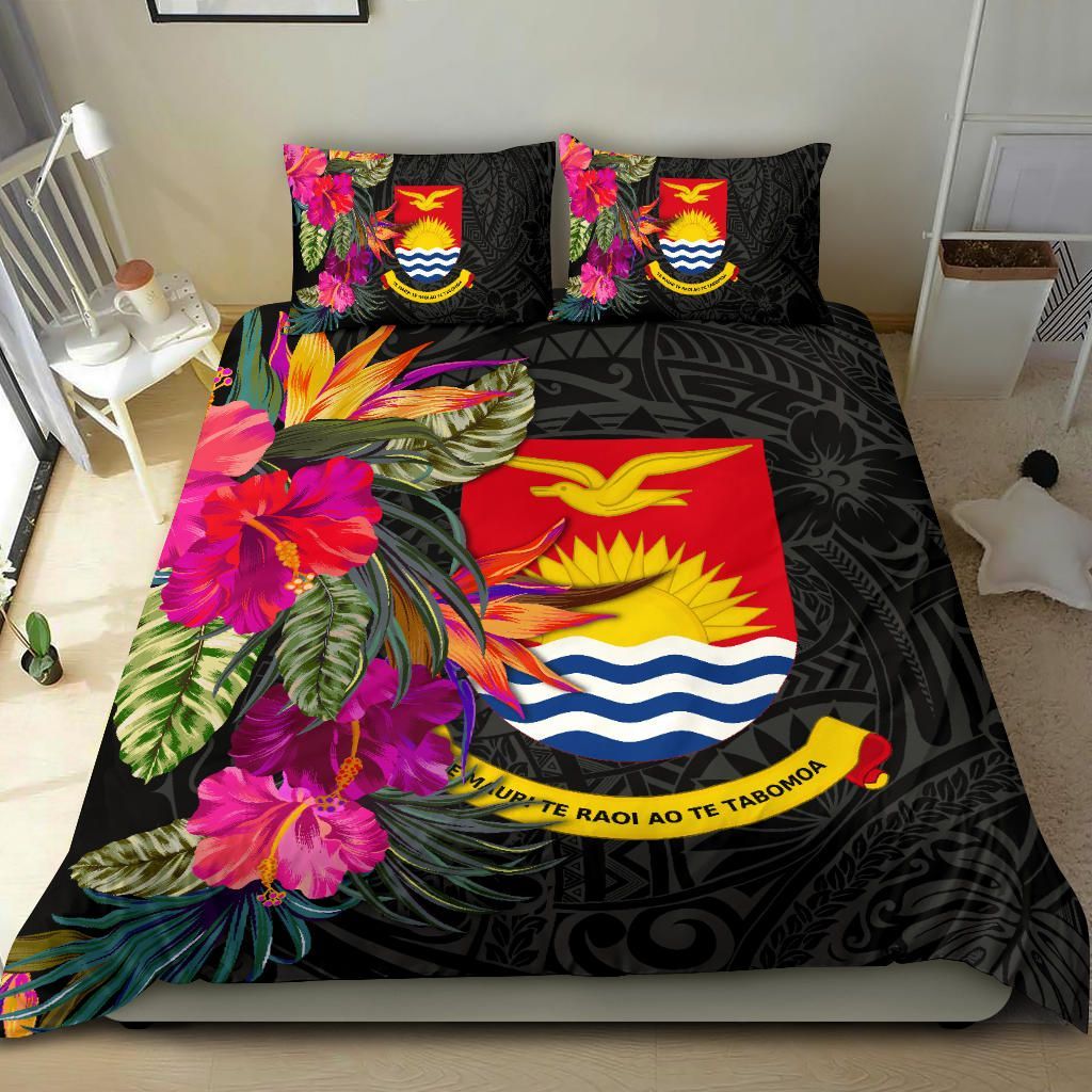 Kiribati Bedding Set - Polynesian Hibiscus Pattern