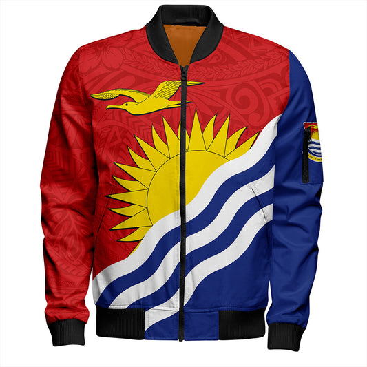 Kiribati Bomber Jacket Country Flag Style