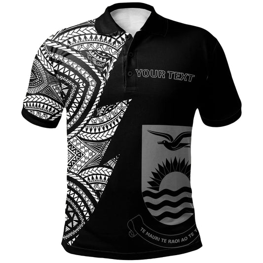 Kiribati Custom Personalized Polo Shirt - Flash Style White