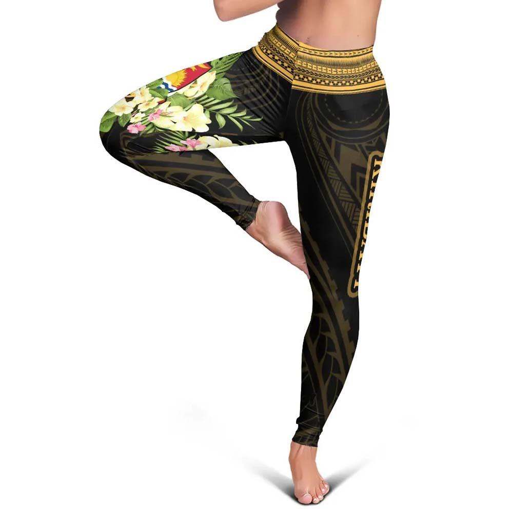 Kiribati Legging - Polynesian Gold Patterns Collection