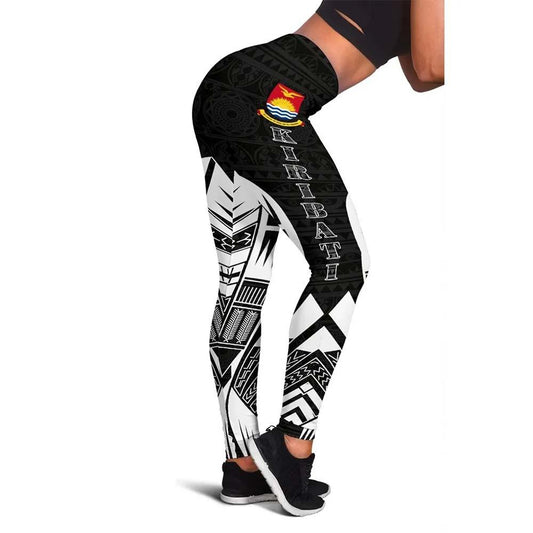 Kiribati Polynesian Legging - Polynesian Tattoo Black Version