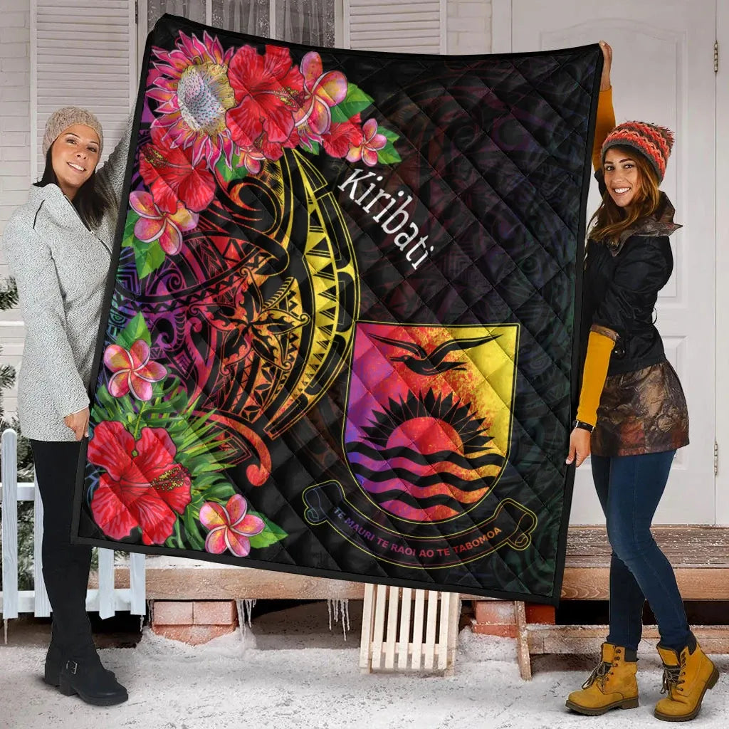 Kiribati Premium Quilt - Tropical Hippie Style
