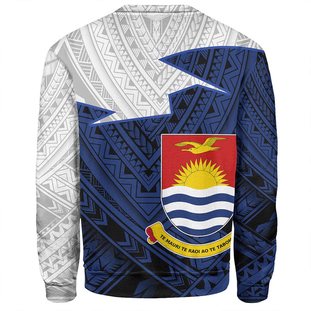 Kiribati Sweatshirt Polynesian Tattoo Flag And Coat Of Arms