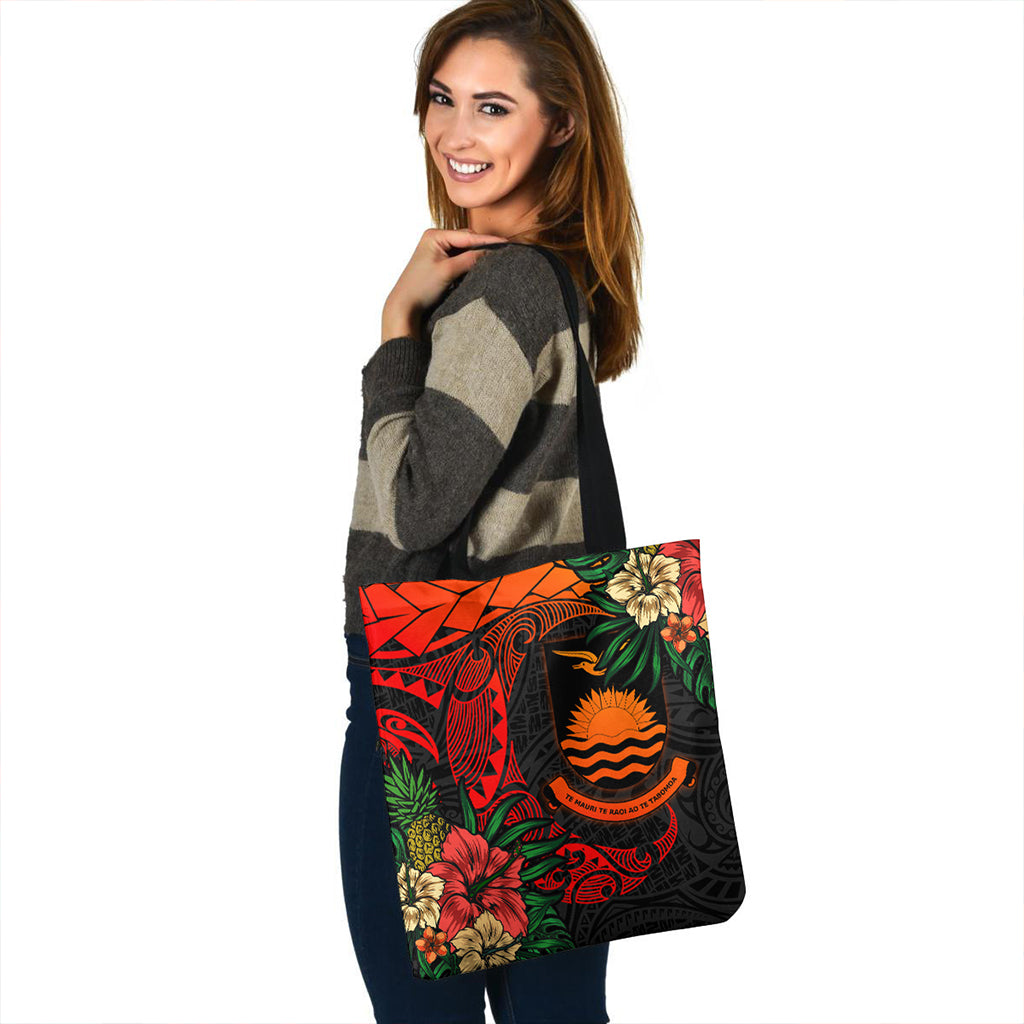 Kiribati Tote Bag Polynesian Turtle Tropical