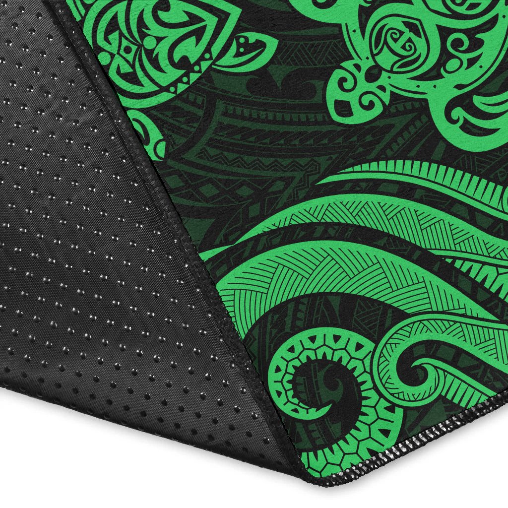 Kosrae Area Rug - Green Tentacle Turtle