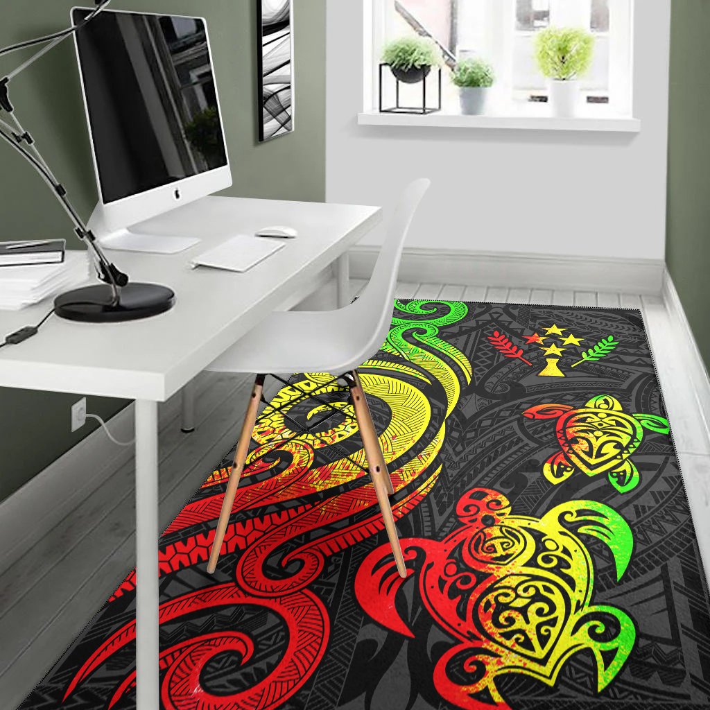 Kosrae Area Rug - Reggae Tentacle Turtle
