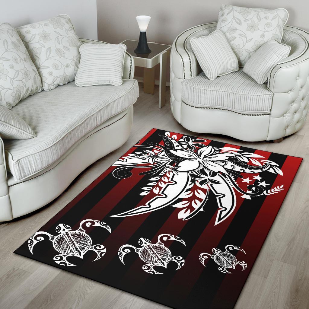 Kosrae Area Rug - Vertical Stripes Style