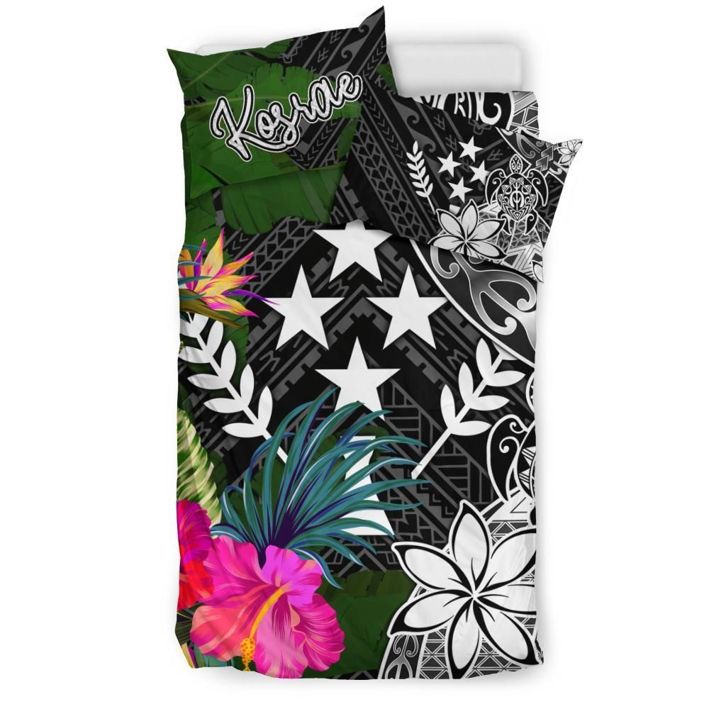 Kosrae Bedding Set - Turtle Plumeria Banana Leaf
