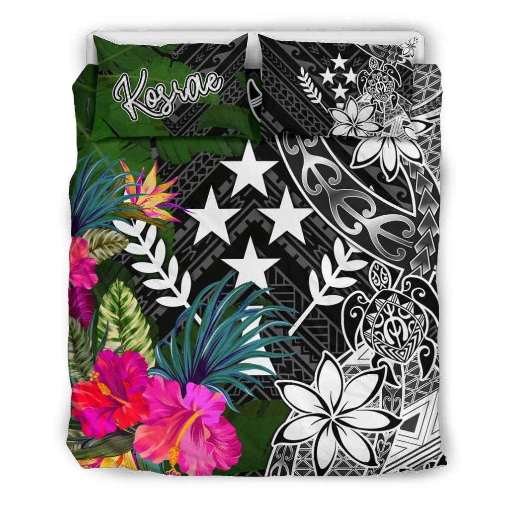 Kosrae Bedding Set - Turtle Plumeria Banana Leaf